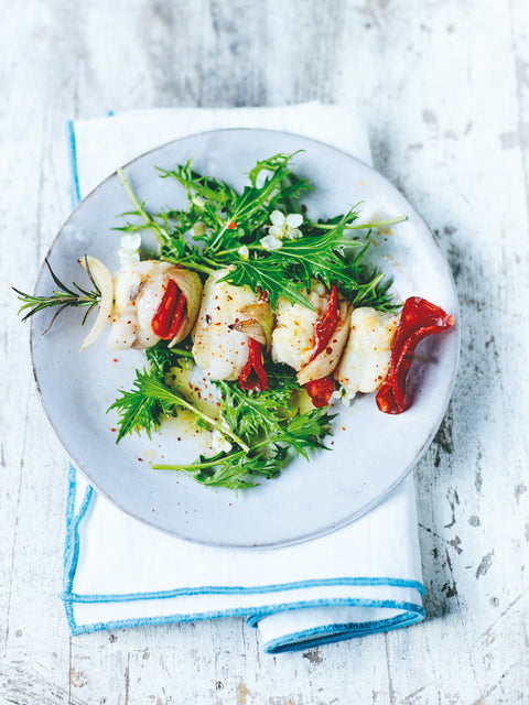 Grillet havtaske med sprød, grøn salat | O&CO