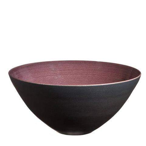Håndlavet fransk keramikskål mellem, Oliviers & Co, aubergine