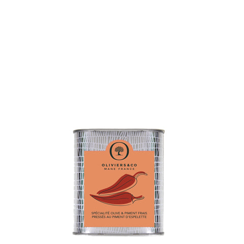 Olivenolie med piment d'espelette 100 ml fra Oliviers & Co