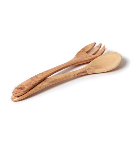Serveringssæt 'Provencal' i oliventræ 25 cm