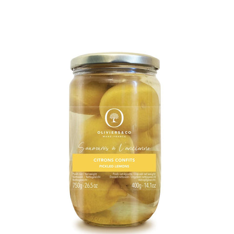 Saltede citroner, 400 g drænet vægt, Oliviers & Co