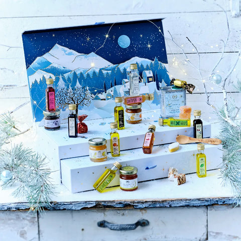 Året julekalender med 24 gourmet gaver fra Oliviers & Co