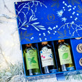 Julegave med trio, olivenolier med lime og basilikum og skovbærbalsamico fra Oliviers & Co