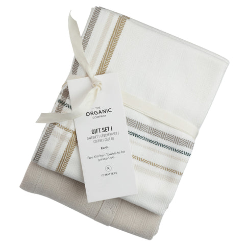 Økologiske tekstiler fra The Organic Company, Gift Set I Earth Check hos Oliviers & Co